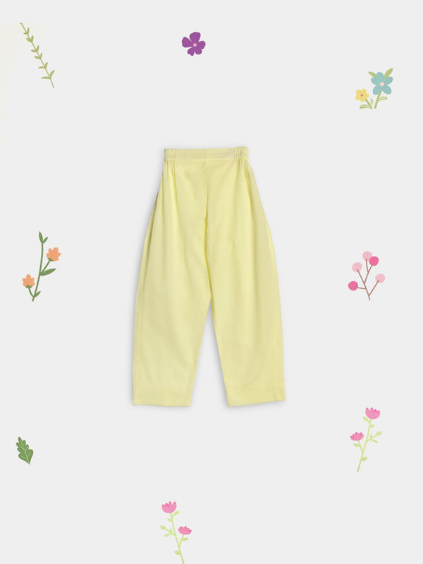 (Kids) 2 Piece - Embroidered Cambric Suit FKD-086