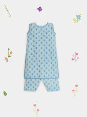 (Kids) - 2 Piece Digital Printed Lawn Suit KD-100