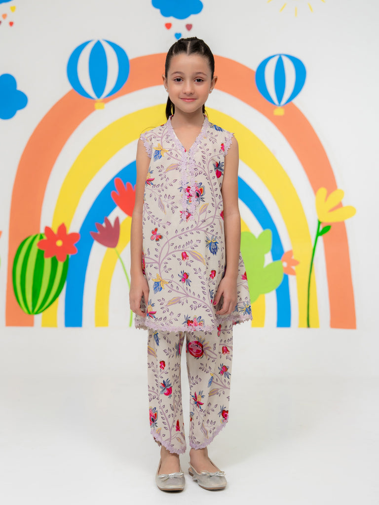 Agha Noor (Kids) - 2 Piece Digital Printed Lawn Suit FKD-040, view 1