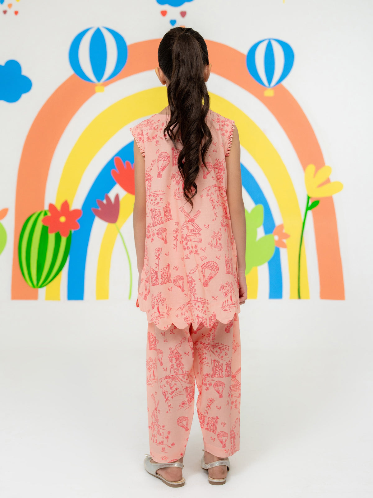 (Kids) - 2 Piece Digital Printed Lawn Suit FKD-038