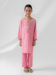 (Kids) 2 Piece - Embroidered Lawn Suit FKD-082