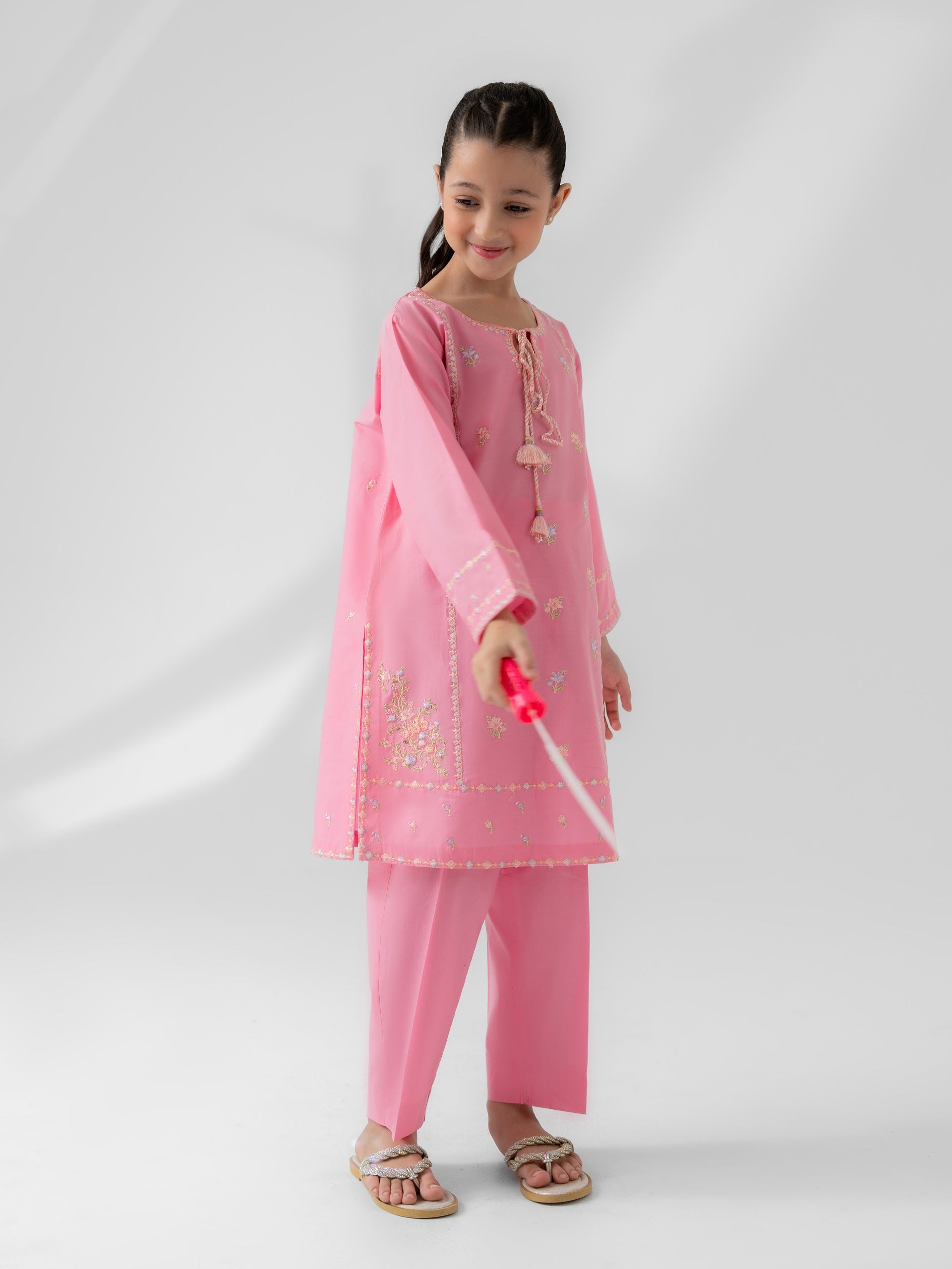 (Kids) Embroidered Lawn Shirt FKD-082 (Single Shirt) Secondary image