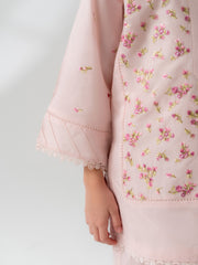 (Kids) 2 Piece - Embroidered Cambric Suit FKD-017