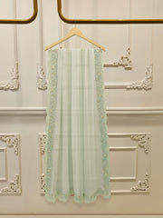 3 Piece - Pure Embroidered Cotton Net Suit S112781
