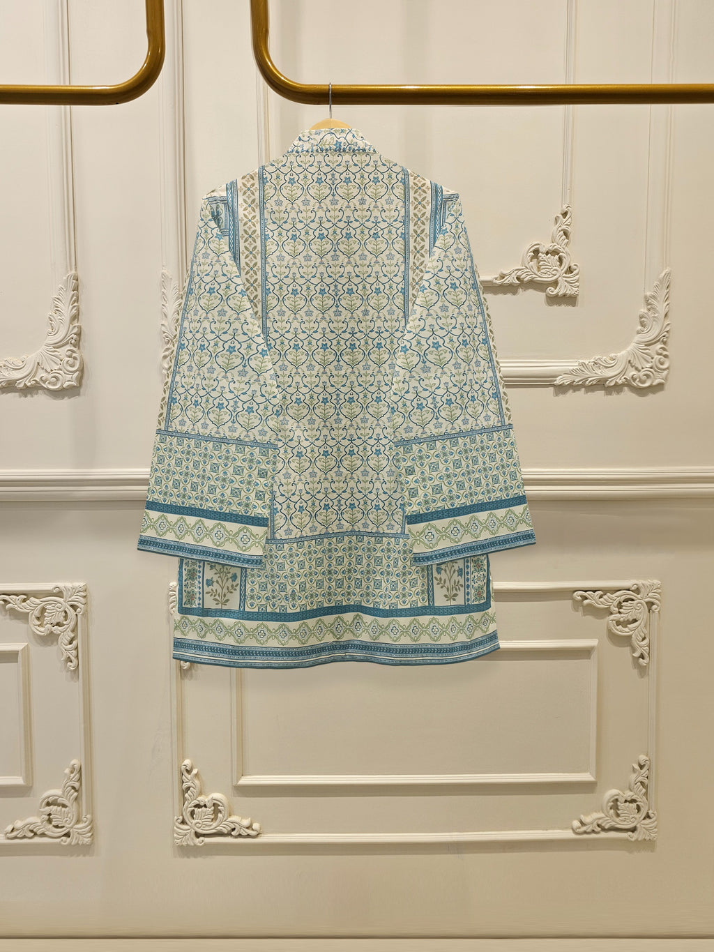 2 Piece - Digital Printed Embroidered Cambric Suit WS00070
