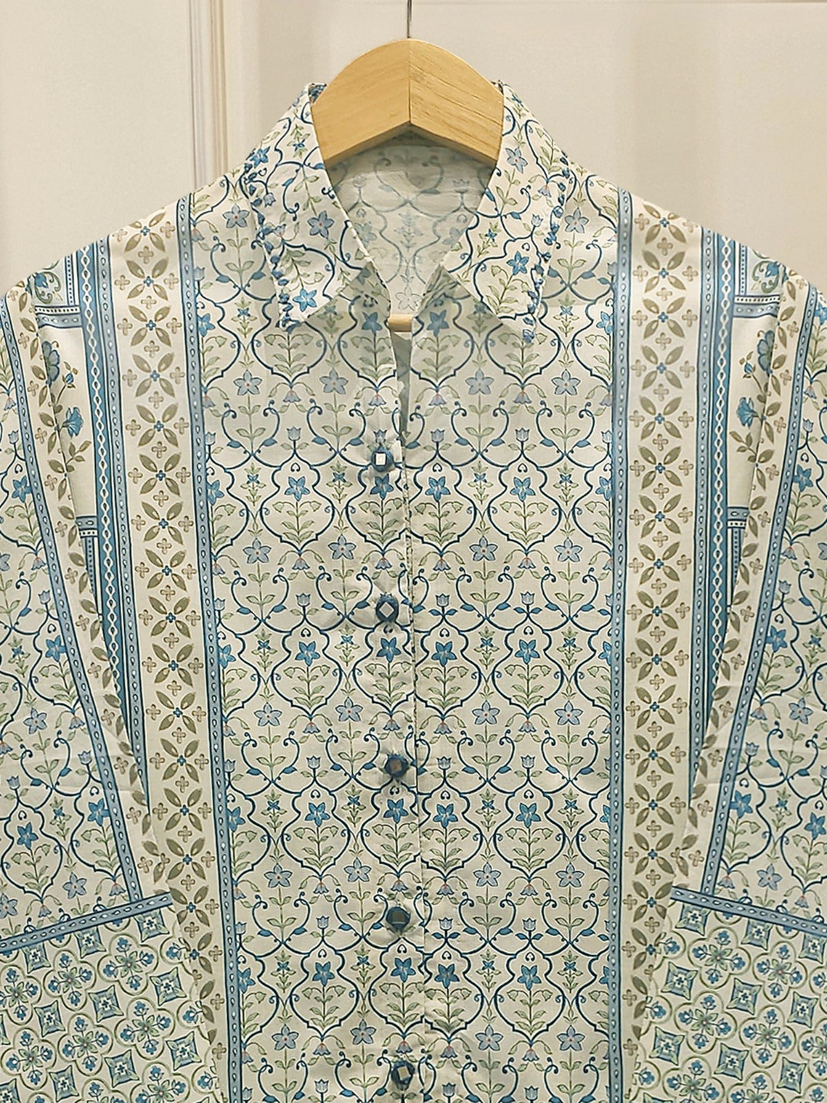 2 Piece - Digital Printed Embroidered Cambric Suit WS00070 Secondary image