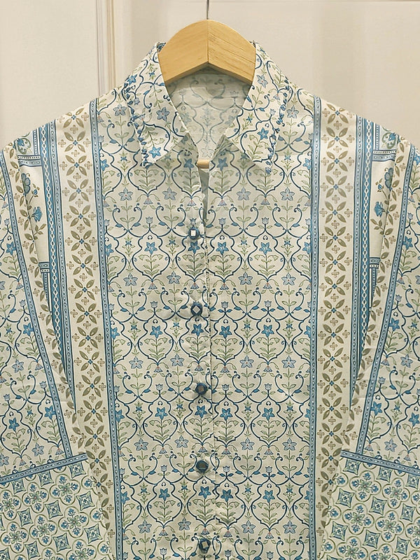 2 Piece - Digital Printed Embroidered Cambric Suit WS00070