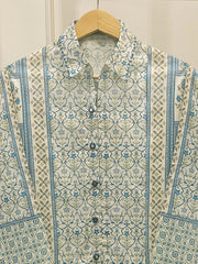 2 Piece - Digital Printed Embroidered Cambric Suit WS00070