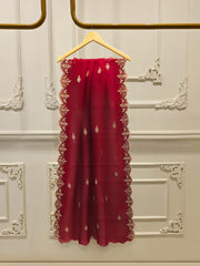 3 Piece - Embroidered Velvet Suit S112849