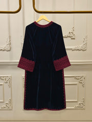 2 Piece - Embroidered Velvet Suit S112861