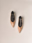 Pointy Taupe Heels  FW00102
