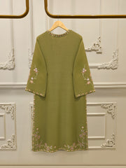3 Piece - Pure Embroidered Cotton Net Suit S112928