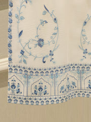 3 Piece - Pure Embroidered Cotton Net Suit S112942