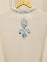 3 Piece - Pure Embroidered Cotton Net Suit S112942