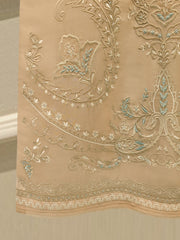 3 Piece - Pure Organza Embroidered Suit S112948