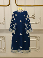 3 Piece - Pure Organza Embroidered Suit S112953