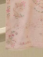 3 Piece- Pure Sheesha Silk Embroidered Suit S112990