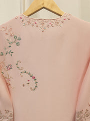 3 Piece- Pure Sheesha Silk Embroidered Suit S112990