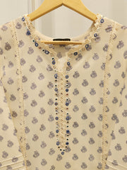 Digital Printed Embroidered Cambric Shirt S112989