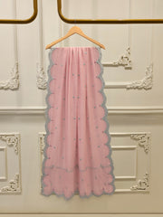 3 Piece - Pure Embroidered Cotton Net Suit S112986