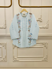 2 Piece - Embroidered Linen Suit WS00225