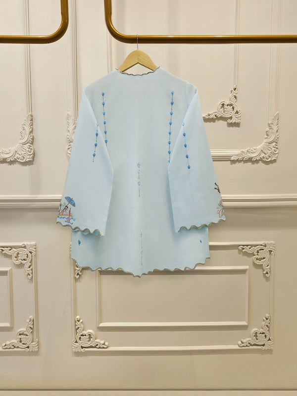 2 Piece - Embroidered Linen Suit WS00225