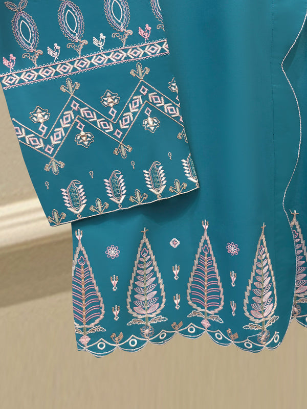 2 Piece - Embroidered Cambric Suit WS00224
