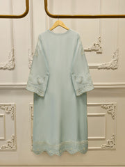 3 Piece- Pure Sheesha Silk Embroidered Suit S113069