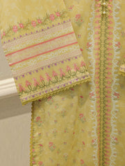 3 Piece - Digital Printed Cambric Suit S113074
