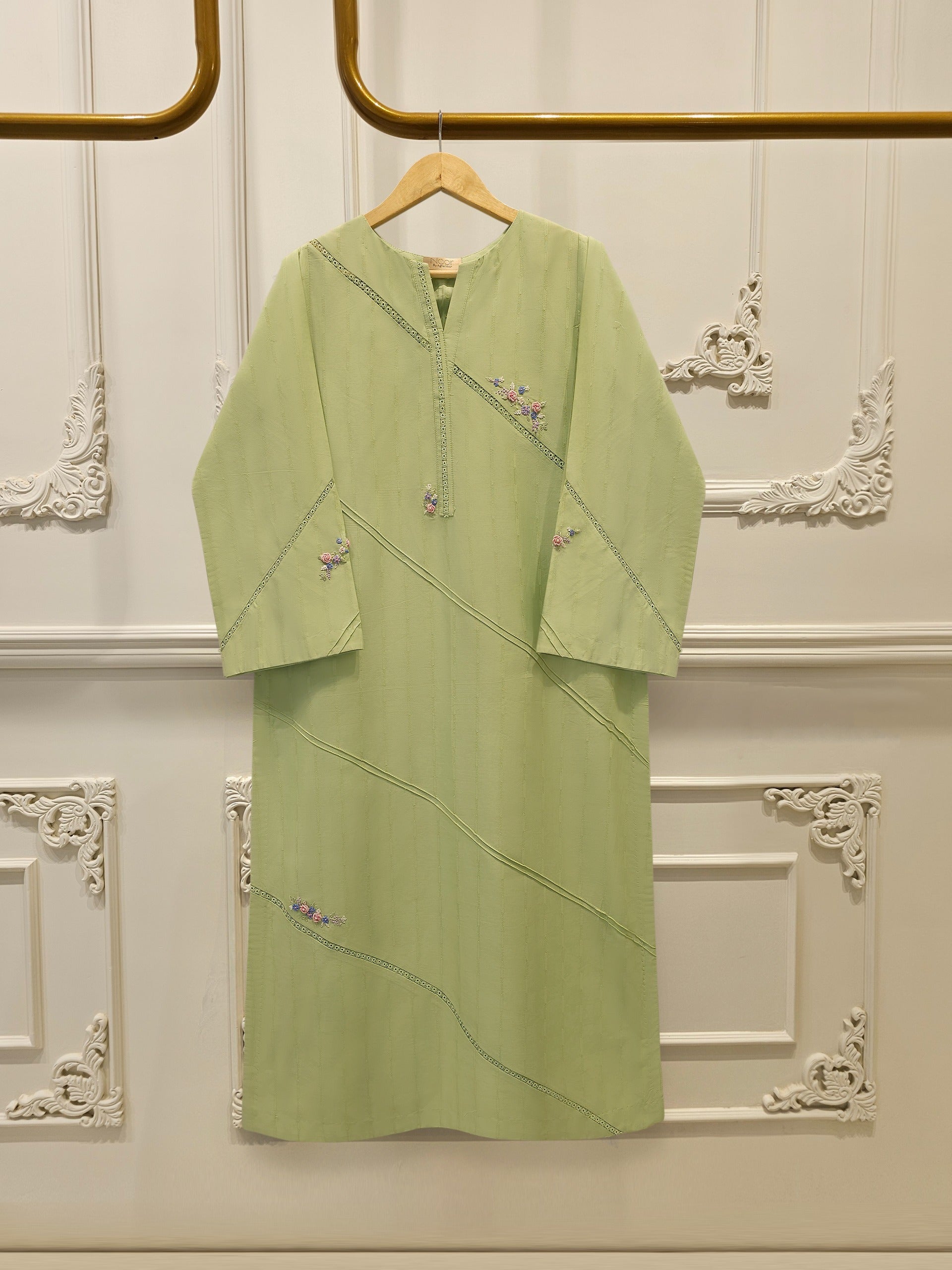 2 Piece - Embroidered Cambric Suit WS00241 Main image