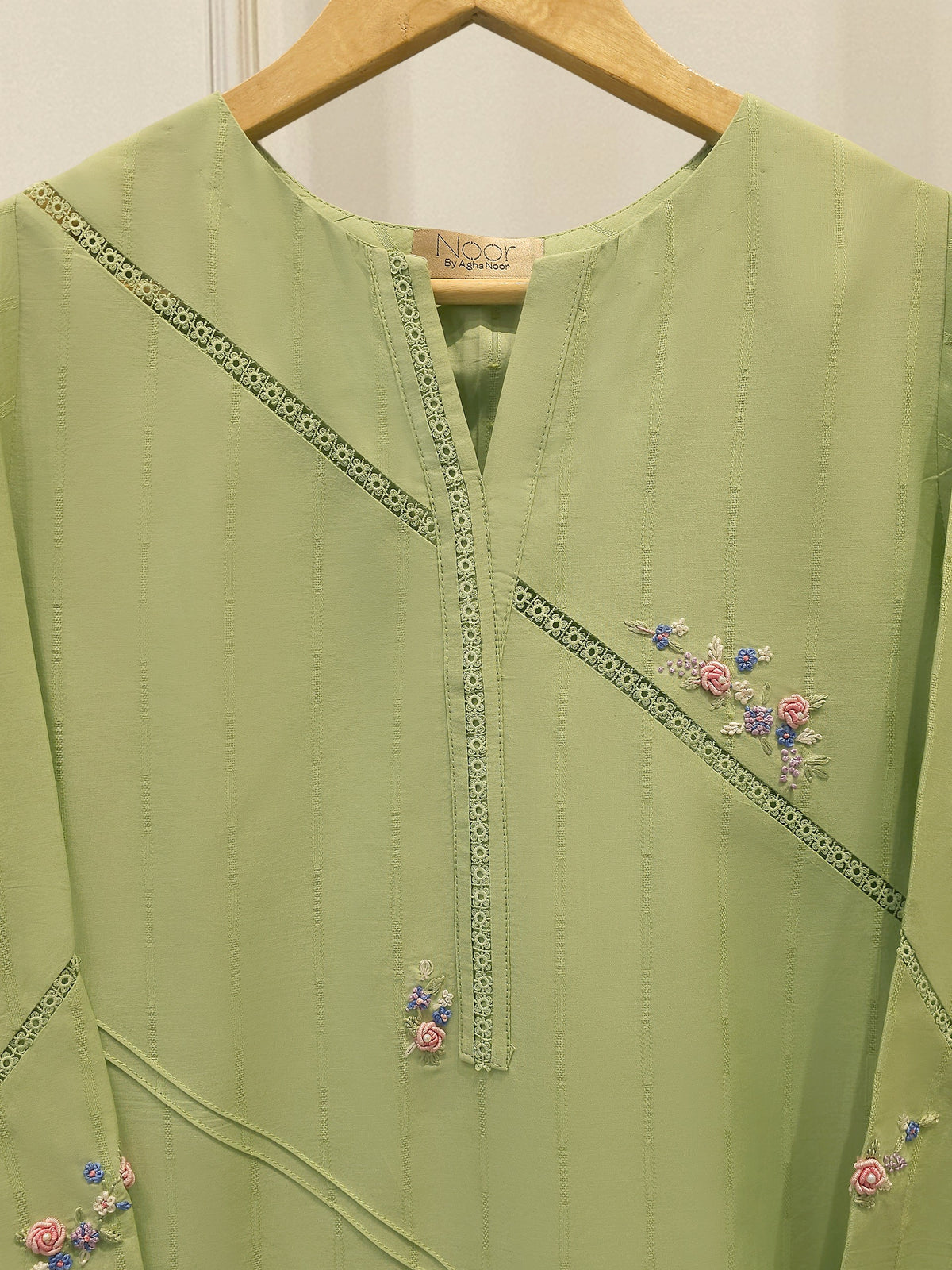 2 Piece - Embroidered Cambric Suit WS00241