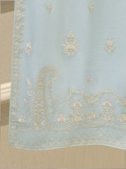 3 Piece - Pure Embroidered Cotton Net Suit S113172