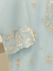 3 Piece - Pure Embroidered Cotton Net Suit S113172