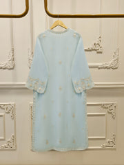 3 Piece - Pure Embroidered Cotton Net Suit S113172