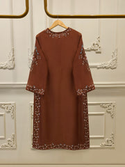 3 Piece - Pure Embroidered Cotton Net Suit S113221