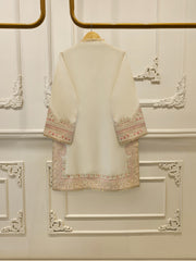3 Piece- Pure Sheesha Silk Embroidered Suit S113238
