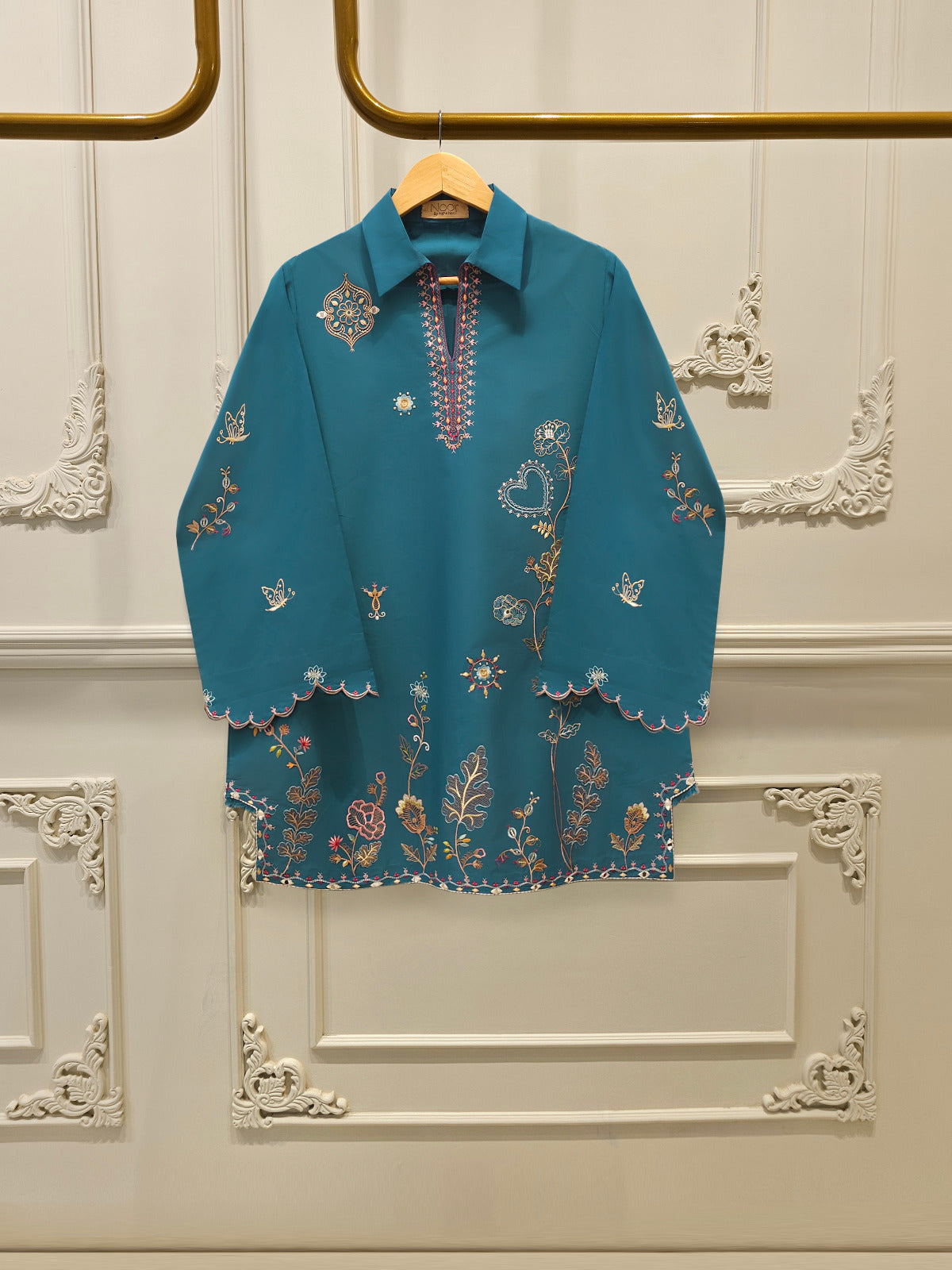 2 Piece - Embroidered Cambric Suit WS00249 Main image