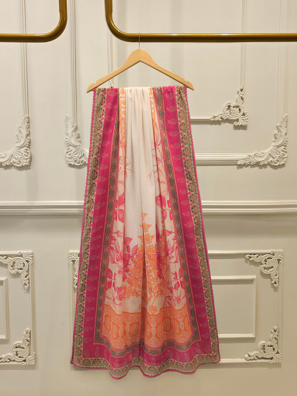 3 Piece - Digital Printed Embroidered  Cambric Suit S113357