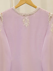 2 Piece - Pure Chiffon Embroidered Suit S112482