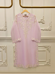 2 Piece - Pure Chiffon Embroidered Suit S112482