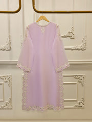 2 Piece - Pure Chiffon Embroidered Suit S112482