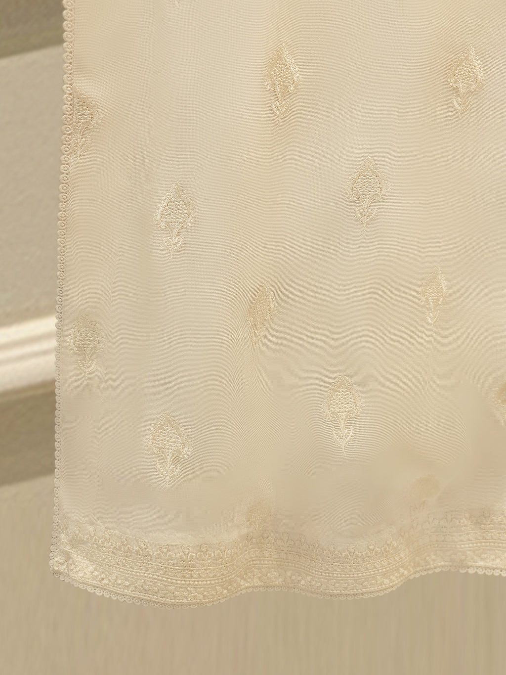 (Unstitched) 3 Piece - Pure Embroidered Cotton Net Suit S113613