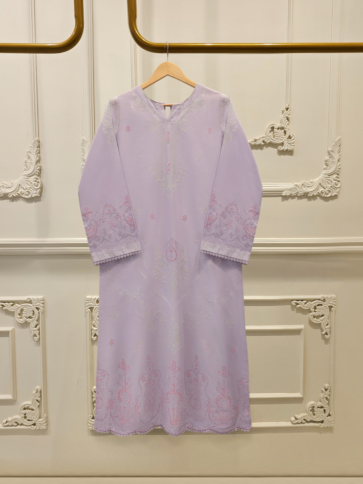 2 Piece - Embroidered Cambric Suit S113885