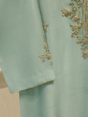 Pure Embroidered Sheesha Silk Shirt S113843