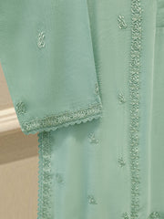 3 Piece - Pure Embroidered Cotton Net Suit S113911