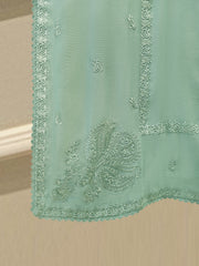 3 Piece - Pure Embroidered Cotton Net Suit S113911