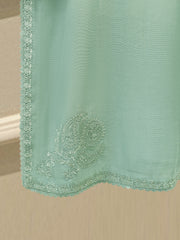 3 Piece - Pure Embroidered Cotton Net Suit S113911