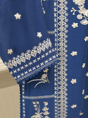 3 Piece - Pure Embroidered Cotton Net Suit S113912