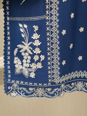 3 Piece - Pure Embroidered Cotton Net Suit S113912