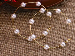 Diamante By Soeurs Pearl Hoops